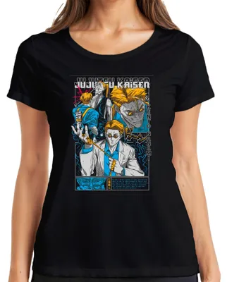 Produktbild von Jujutsu Kaisen Kento Nanami Anzug Brille Anime Manga Geschenk Damen T-Shirt, Schwarz, XL
