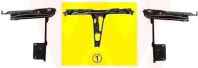 Produktbild von VAN WEZEL 0322663 Schlossträger Frontmaske für AUDI 80 Limousine (8C2, B4) Frontverkleidung