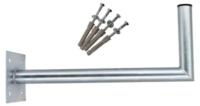 Produktbild von PremiumX 60cm Wandhalterung Ø 48mm Stahl verzinkt SAT Antenne Schrauben