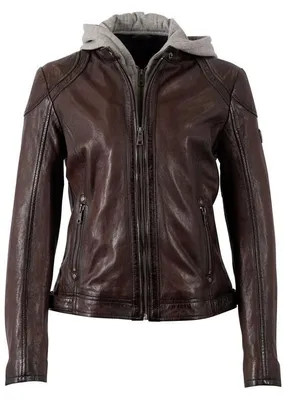 Produktbild von Mauritius Lederjacke Damen Angy W18 LASANV dunkelrot Basics, Biker 100% Leder 4XL