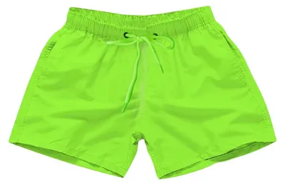 Imagen del producto de Pantalones de baño cortos fluorescentes para hombre, modelo "Mare", color naranja