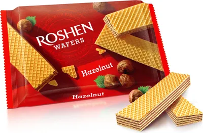 Produktbild von Roshen Waffeln mit Nussfüllung 72 g
