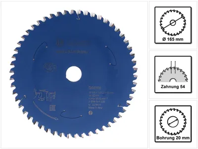 Obrázek produktu pro Bosch 2 608 644 539, Hliník, Neželezité kovy, 16,5 cm, 2 cm, 1,3 mm, 8500 ot/min, 1,8 mm