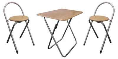 Image de Table pliante avec chaises Set de 3 sièges Meubles de camping Table de pique-nique Meubles de jardin