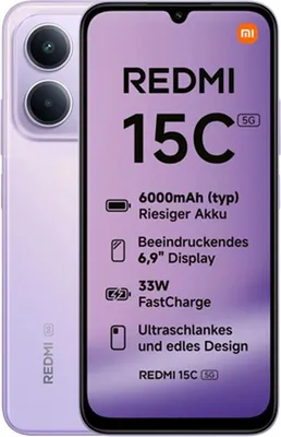 Produktbild von Xiaomi Redmi 15C 5G Dual SIM 4 / 256GB Violett