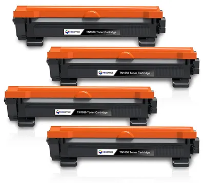 TN1050 Toner 4er-Pack, kompatibel mit Brother, schwarz