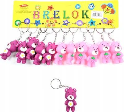 Image de Lot de 12 porte-clés oursons roses - Adorables pendentifs oursons pour sacs et sacs à dos - Idée cadeau