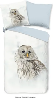 Produktbild von Pure Bettwäsche Eule - 135x200 cm - 100% Mikrofaser