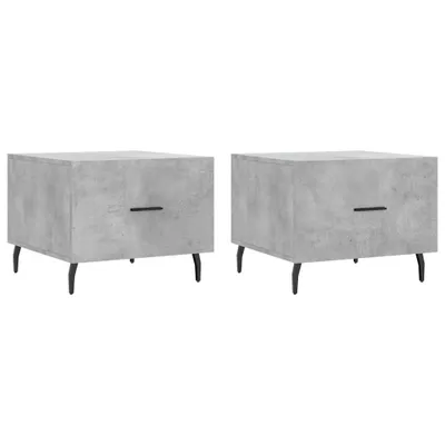 Produktbild von Couchtische 2 Stk. Betongrau 50x50x40 cm Holzwerkstoff
