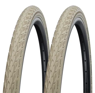 Produktbild von 2x Schwalbe Delta Cruiser Plus 37-590 creme Drahtreifen PunctureGuard 26x1 3/8