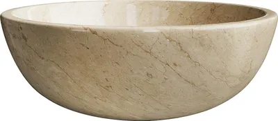 Produktbild von Aufsatzwaschbecken aus Marmor - Cremefarben - 40 cm - LAVINO