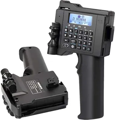 Produktbild von Drucker - Etikettendrucker - Tintenstrahldrucker - Tragbarer Tintenstrahldrucker - Schnell trocknende Tintenpatrone - Drucken von Text, Etiketten, digitalen Drucken, QR-Codes, Barcodes, Produktionsdatum, Uhrzeit, Logos -