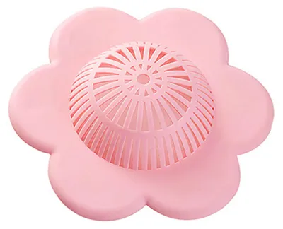 Produktbild von PVC-Abflusssieb zur Verhinderung von Verstopfungen, Abflussfilterabdeckung, Saugnapf, Abflussstopfen für Küche, Badezimmer, Rosa