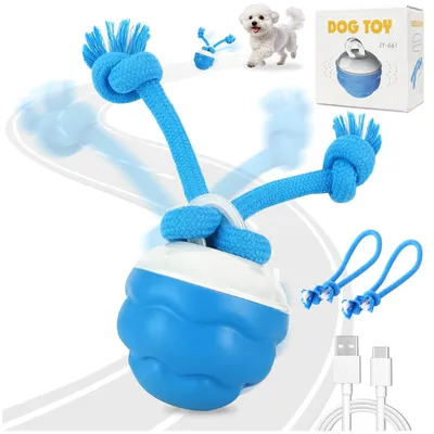 Obrázek produktu pro Interaktivní hračka pro psy se ocasem a žvýkacími provazy