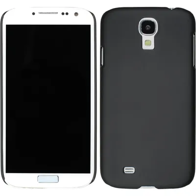 Produktbild von PhoneNatic Case kompatibel mit Samsung Galaxy S4 - Hülle schwarz gummiert Hard-case + 2 Schutzfolien