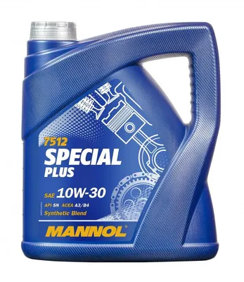 Zdjęcie produktu dla 4 litry MANNOL 10W-30 SPECIAL PLUS MB 229.1 VW 501 01 VW 505 00