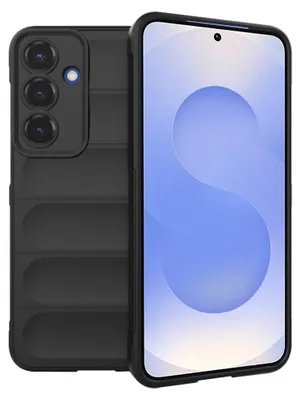 Produktbild von Techsuit Magic Shield Silikon Back Cover Hülle für Samsung Galaxy S25 - Schwarz