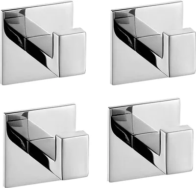 Produktbild von Selbstklebend 304 Edelstahl Handtuchhaken ohne Bohren, Handtuchhaken Badezbehimmer Zuör, Handtuchhaken Bademantel, Kleiderhaken