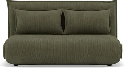 Image de Best Mobilier Candice - Banquette 2 places convertible clic-clac en velours côtelé , Vert