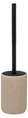 Produktbild von 5Five Toilettenburste im Halter „Onyx“ - beige - Polystone - 40 cm