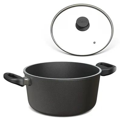 Produktbild von Hoffmann Kochtopf Ø 24 cm Aluguss Antihaft mit Deckel