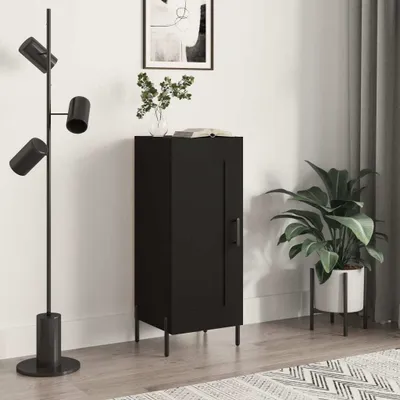 Immagine prodotto di vidaXL Credenza nera 34,5x34x90 cm Materiale a base di legno