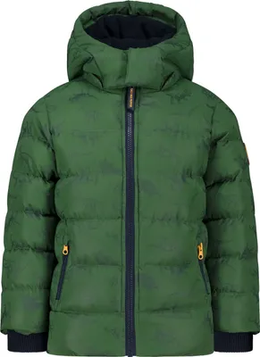 Produktbild von SALT AND PEPPER Winterjacke Dinoprint mit komplett reflektierendem Druck forest green 122