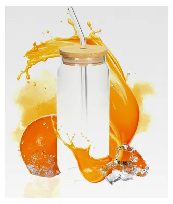 Produktbild von Trinkglas 'Tropical' 675 ml - Cocktailglas mit Bambusdeckel und Glasstrohhalm - Nachhaltiges Gefäß für Longdrinks und Smoothies - inkl. Reinigungsbürste, Farbe: natur