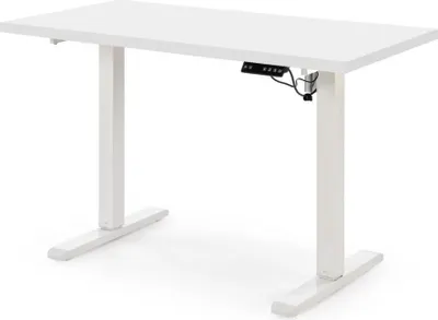 Zdjęcie produktu dla Biurko B54 120x60cm białe z regulacją wysokości
