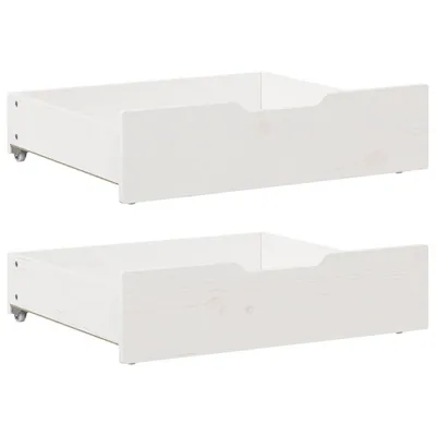 Obrázek produktu pro Zásuvky pod postel 2 ks bílé 65 x 55 x 17 cm masivní borovice