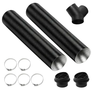 Image de Kit de tuyau de chauffage de 75 mm pour chauffage automobile, accessoires pour camping-cars et utilitaires