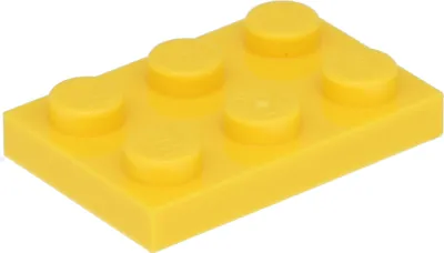 Zdjęcie produktu dla Lego® 2x3 płytki 3021 - 1 sztuka żółta