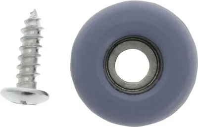 Produktbild von Tarrox PTFE Gleiter mit Schraube 22 mm rund grau 4 Stück