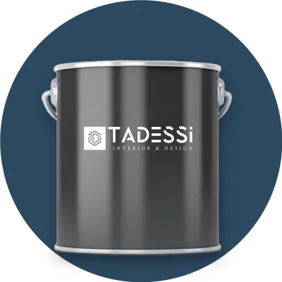 Produktbild von TADESSI Wandfarbe Blau - Nachthimmel - abwaschbare Innenfarbe matt - Dispersionsfarbe - Geruchsarm und Lösemittelfrei - 1 Liter Gebinde