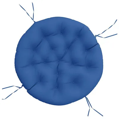 Image de vidaXL Coussin Rond Bleu Royal Ø 100x11 cm Tissu Oxford