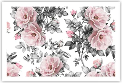 Produktbild von Poster - Poster ohne Rahmen - Blumen Blätter Pflanze Rose - 91,5x61 cm - Wand Bild - Wanddeko - Wandbilder - Kunstposter - Wandposter - Bilder - Kunstdruck - Wanddekoration - Wandbild P2XAA91x61-2952
