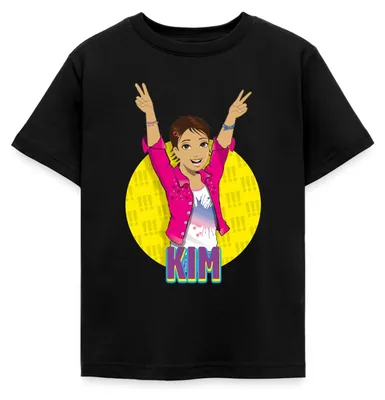 Produktbild von Spreadshirt Die Drei Ausrufezeichen Kim Kinder T-Shirt, 110/116 (5-6 Jahre), Schwarz