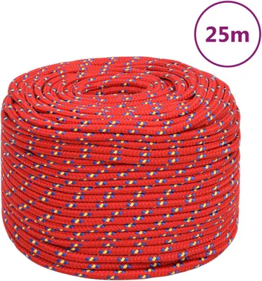 Obrázok produktu pre Lodné lano červené 8 mm 25 m polypropylén