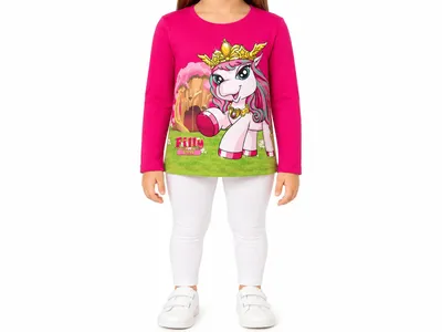 Produktbild von 84601 Disney Filly Unicorn Langarmshirt Mädchen Pink Gr. 104 – Magisches Einhorn-Shirt für kleine Träumerinnen