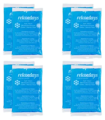 Image de 24 compresses réfrigérantes, compresses chaudes et froides, 9 x 15 cm, premiers secours, compresses réfrigérantes en gel réutilisables, bleues