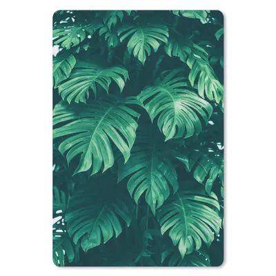 Produktbild von MuchoWow® Mauspad Mousepad Monstera - Blätter - Pflanzen - Dschungel - Natur 40x60 cm - Mousepads - Maus Mat - Pad - Mausunterlage - Schreibtisch Accesoire