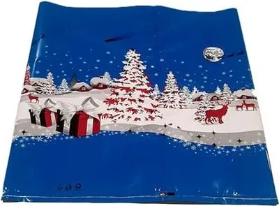 Produktbild von Weihnachts-Folienbeutel Blau 50 x 55 cm 1 Stück