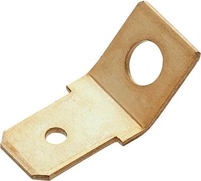 Produktbild von CIMCO Flachstecker 181244 abgewinkelt 6,3 x 0,8 mm Messing