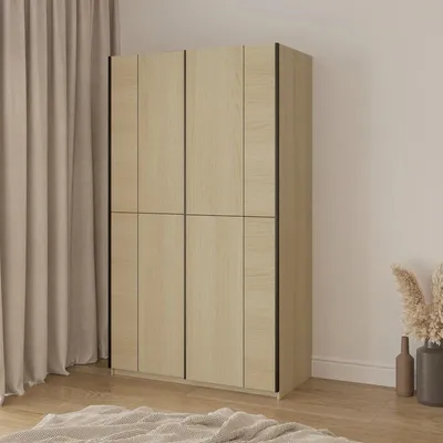 Produktbild von Kleiderschrank 120 cm DEVORAH mit Schiebetüren - Eiche