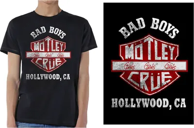 Produktbild von Mötley Crüe Bad Boys Shield Black M T-Shirt