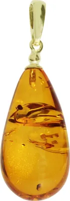 Produktbild von Ostsee-Schmuck Klassisch 30 mm - Gold 333/000 Anhänger Bernstein