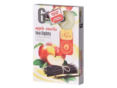 Obrázek produktu pro Čajové svíčky 6ks - Apple Vanilla