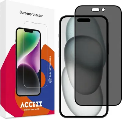 Image de Accezz Gehard Glas Privacy Screenprotector pour l'Apple iPhone 14 Pro / 15 / 16
