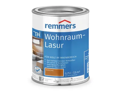 Obrázok produktu pre Remmers Wohnraum Lasur 0,75 L Eimer Kirsche