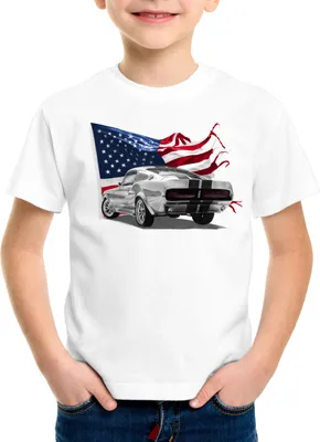 Produktbild von style3 Stars and Stripes Muscle Car Kinder T-Shirt eleanor fastback
